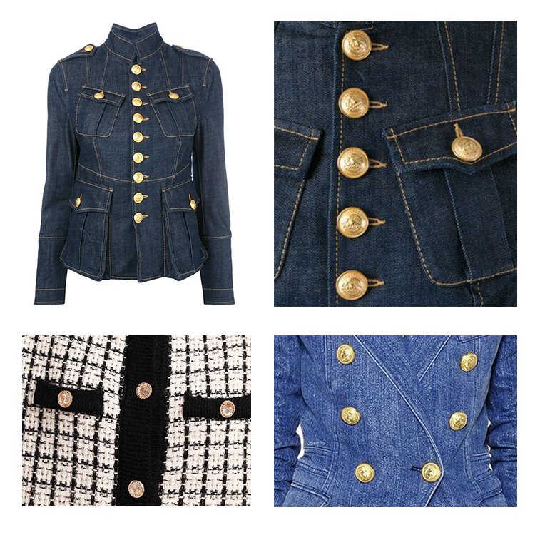 gold buttons for coat