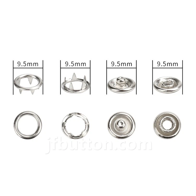 open ring snap fasteners