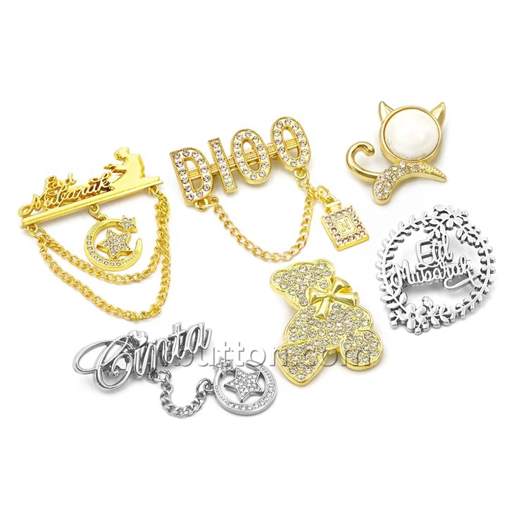 Gold Women's Suit Lapel Pin