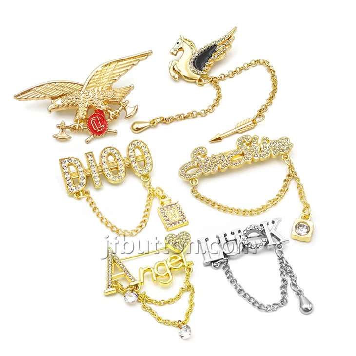 Suit Brooch With Safety Pin