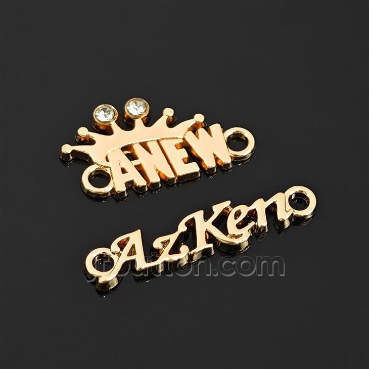 Zinc Alloy Logo Plates For Handbag factory
